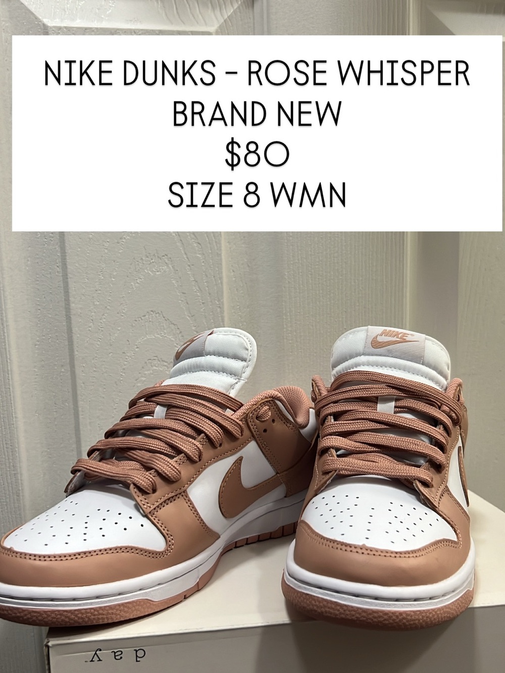 Nike Dunks Low 'Rose' White & Mauve Women's Sneakers